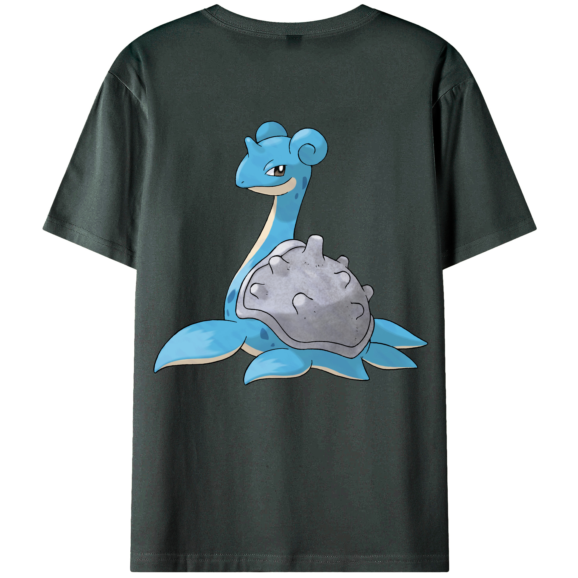 （画像用） ポケットモンスター Pokémon 綿100％ メンズ半袖Tシャツ（バックプリント） 通気性